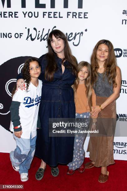 Everly Petty, Adria Petty, Nova Bankson and Michelle Bankson attend the Los Angeles Amazon Music screening of "Tom Petty: Somewhere You Feel Free -...