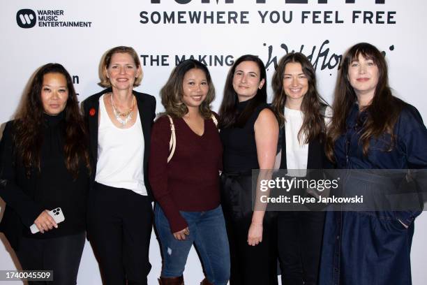 Mari Keiko Gonzalez, Mary Wharton, Kat Hinh, Sarah Haber, Alison Tavel, and Adria Petty attend the Los Angeles Amazon Music screening of "Tom Petty:...