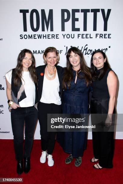 Alison Tavel, Mary Wharton, Adria Petty, and Sarah Haber attend the Los Angeles Amazon Music screening of "Tom Petty: Somewhere You Feel Free - The...