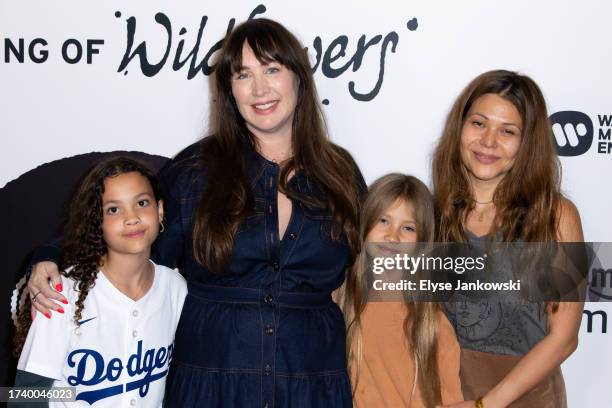 Everly Petty, Adria Petty, Nova Bankson and Michelle Bankson attend the Los Angeles Amazon Music screening of "Tom Petty: Somewhere You Feel Free -...