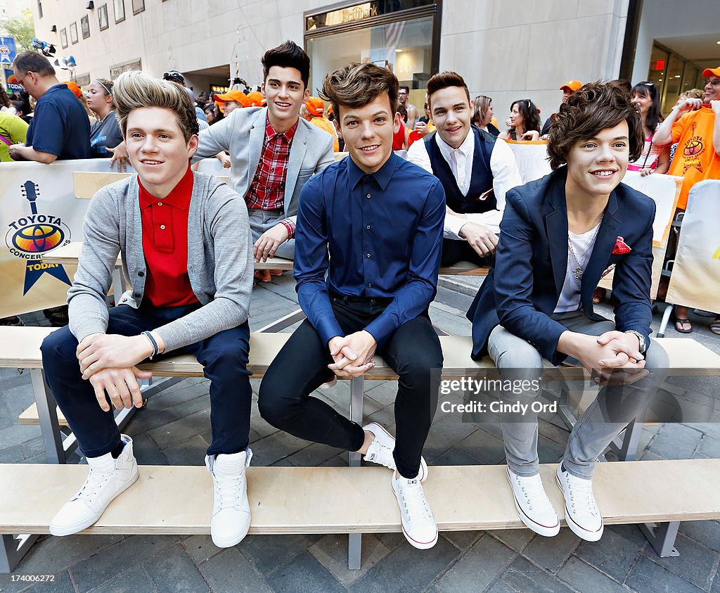 One Direction Wax Figures At The Today Show