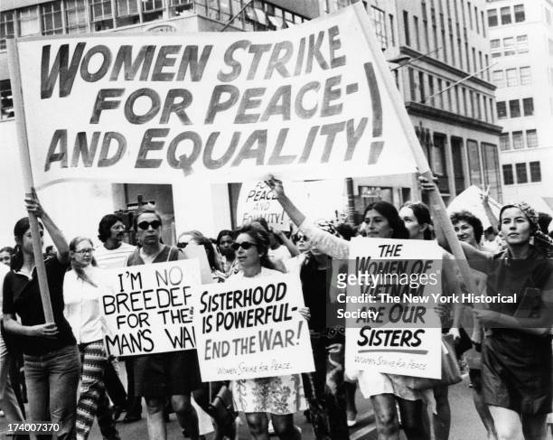 Women's Strike for Peace-And Equality, Women's Strike for Equality, Fifth Avenue, New York, New York, August 26, 1970.