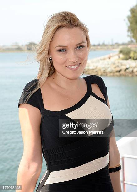 Actress Clare Grant attends the Nintendo Oasis on the TV Guide Magazine Yacht at Comic-Con day 1 on July 18, 2013 in San Diego, California.