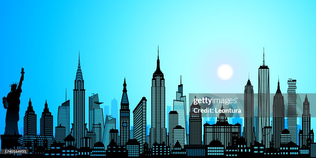 Skyline von New York City (alle Gebäude sind beweglich und komplett)