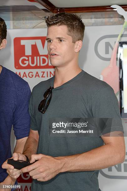 Actor Max Carver attends the Nintendo Oasis on the TV Guide Magazine Yacht at Comic-Con day 1 on July 18, 2013 in San Diego, California.