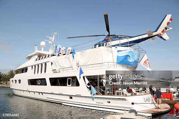 General view of atmosphere at the Nintendo Oasis on the TV Guide Magazine Yacht at Comic-Con day 1 on July 18, 2013 in San Diego, California.