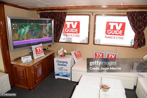 General view of atmosphere at the Nintendo Oasis on the TV Guide Magazine Yacht at Comic-Con day 1 on July 18, 2013 in San Diego, California.