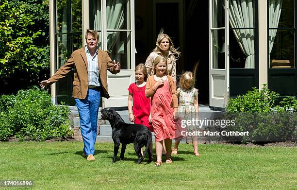 King Willem-Alexander of the Netherlands, Queen Maxima of the Netherlands, Crown Princess Catharina-Amalia of the Netherlands, Princess Alexia of the...