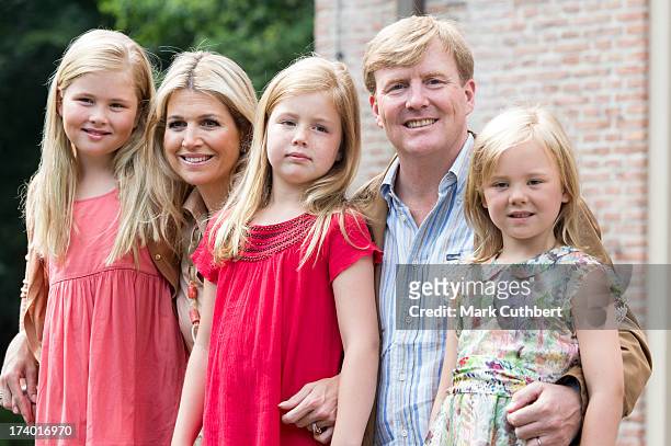 King Willem-Alexander of the Netherlands, Queen Maxima of the Netherlands, Crown Princess Catharina-Amalia of the Netherlands, Princess Alexia of the...