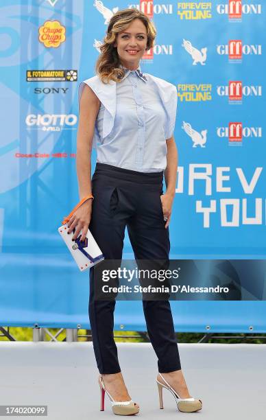 Francesca Cavallin attends 2013 Giffoni Film Festival photocall on July 19, 2013 in Giffoni Valle Piana, Italy.