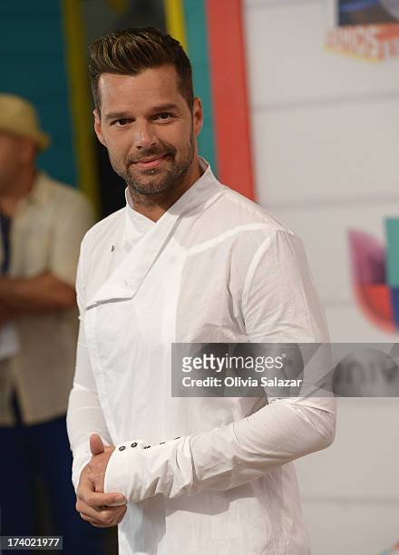 Singer Ricky Martin attends the Premios Juventud 2013 at Bank United Center on July 18, 2013 in Miami, Florida.