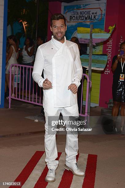 Singer Ricky Martin attends the Premios Juventud 2013 at Bank United Center on July 18, 2013 in Miami, Florida.