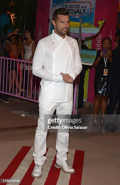 Singer Ricky Martin attends the Premios Juventud 2013 at Bank United Center on July 18, 2013 in Miami, Florida.