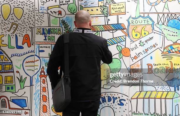 Attendees enjoy the atmosphere during SXSW Sydney on October 17, 2023 in Sydney, Australia.