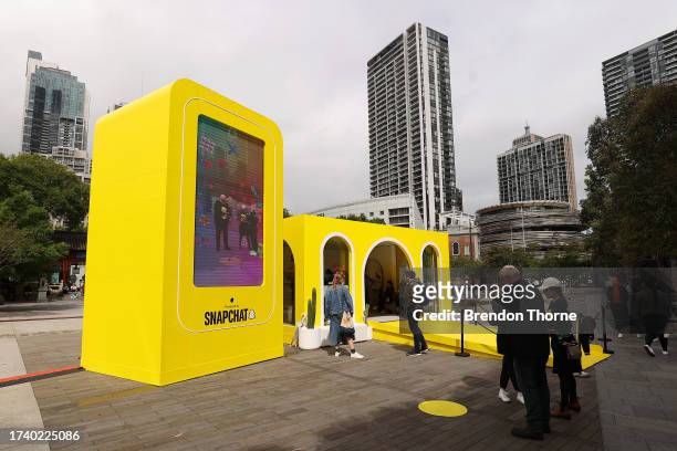 General view of the Snapchat House during SXSW Sydney on October 17, 2023 in Sydney, Australia.