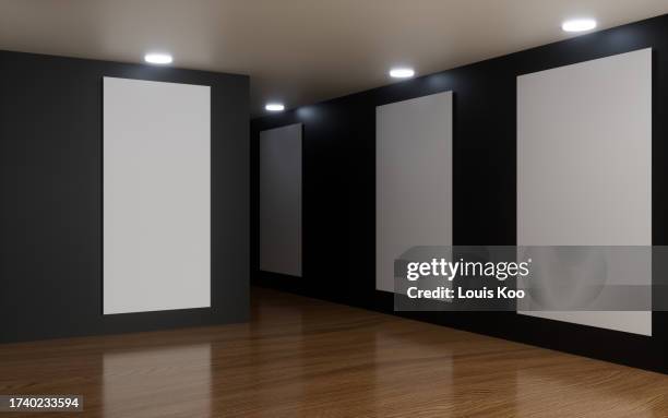3d rendering exhibition background - show room photos et images de collection