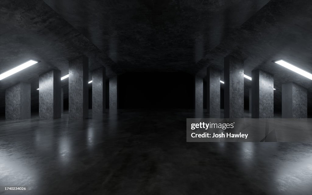 3D rendering concrete background