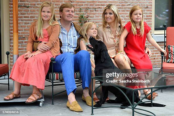 Crown Princess Catharina-Amalia of the Netherlands, King Willem-Alexander of the Netherlands, Princess Ariane of the Netherlands, Queen Maxima of the...