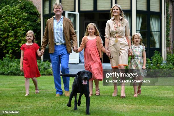 Princess Alexia of the Netherlands, King Willem-Alexander of the Netherlands, Crown Princess Catharina-Amalia of the Netherlands, Queen Maxima of the...