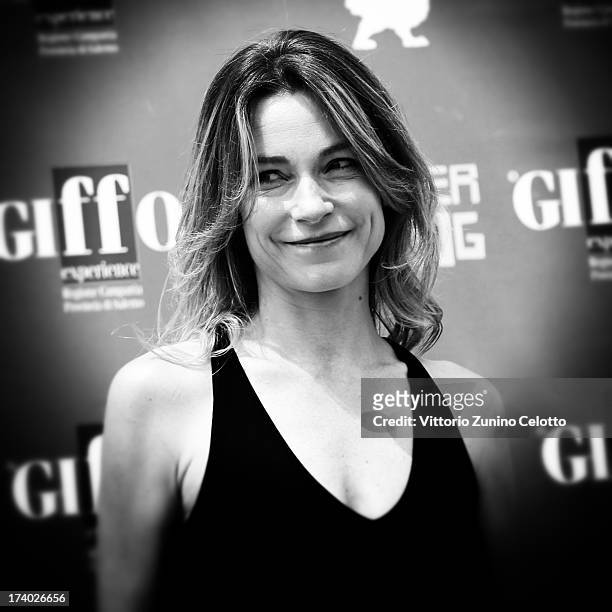 Stefania Rocca attends 2013 Giffoni Film Festival photocall on July 19, 2013 in Giffoni Valle Piana, Italy.