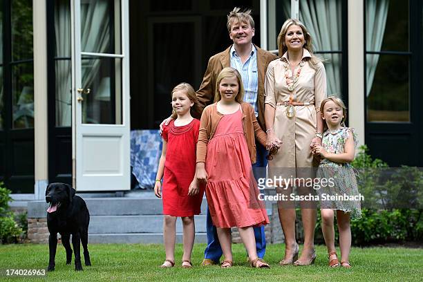 Princess Alexia of the Netherlands, Crown Princess Catharina-Amalia of the Netherlands, King Willem-Alexander of the Netherlands, Queen Maxima of the...