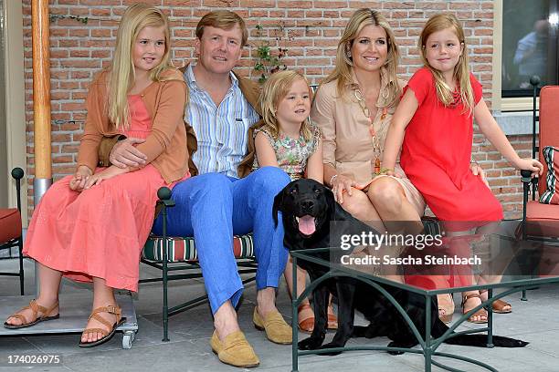 Crown Princess Catharina-Amalia of the Netherlands, King Willem-Alexander of the Netherlands, Princess Ariane of the Netherlands, Queen Maxima of the...