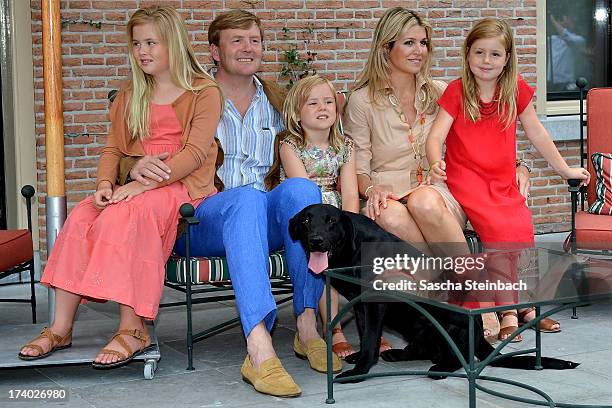 Crown Princess Catharina-Amalia of the Netherlands, King Willem-Alexander of the Netherlands, Princess Ariane of the Netherlands, Queen Maxima of the...