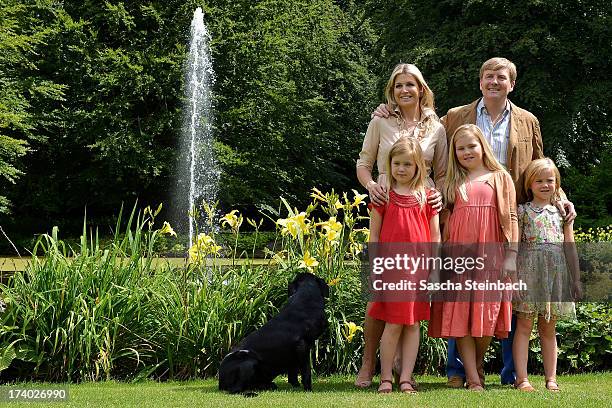 King Willem-Alexander of the Netherlands, Queen Maxima of the Netherlands, Crown Princess Catharina-Amalia of the Netherlands, Princess Alexia of the...