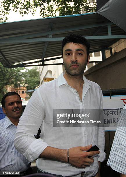 Former Miss World Yukta Mookhey’s husband Prince Tuli coming out of session court after the hearing of domestic violence case filed against him on...