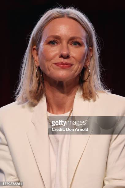 Naomi Watts looks on during the 'Menopause and Midlife - A Springboard for Reinvention' session during SXSW Sydney on October 17, 2023 in Sydney,...