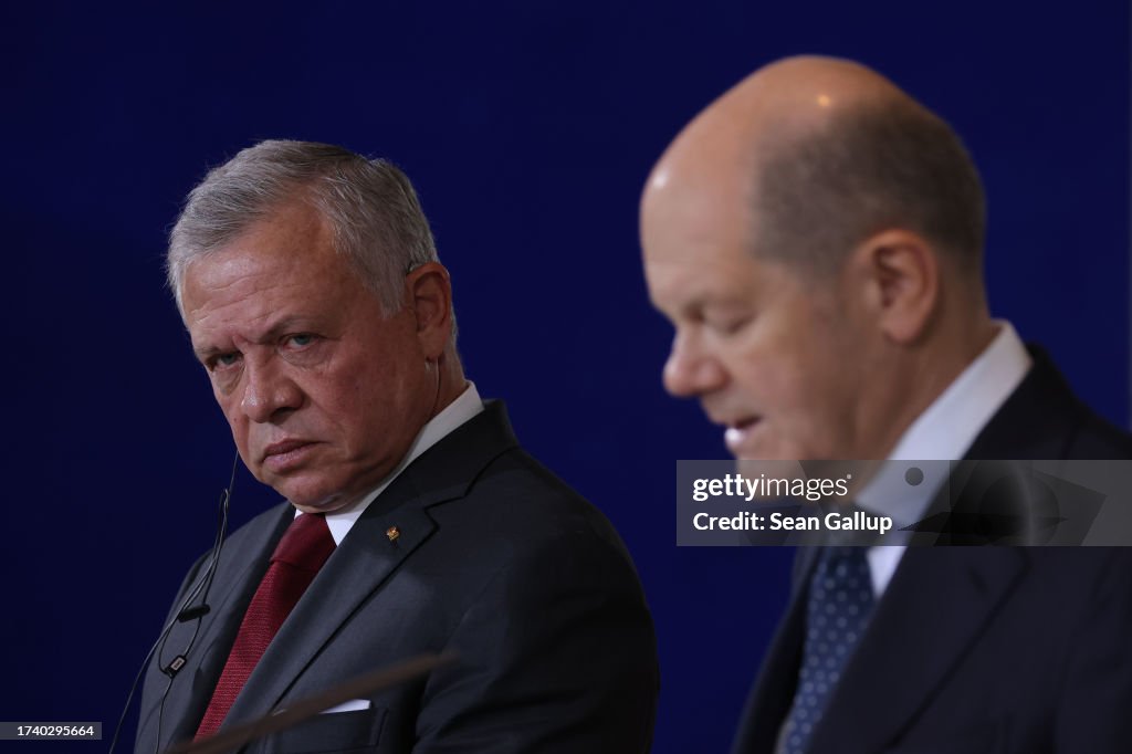 Scholz Meets With King Abdullah Before Trip To Israel And Egypt