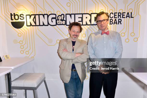 Actors Curtis Armstrong and Robert Carradine attend TBS "King Of The Nerds" Breakfast Meet & Greet on July 19, 2013 in San Diego, California.