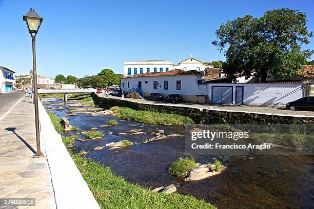 historic center - rio vermelho - cidade de goiás - goias stock-fotos und bilder