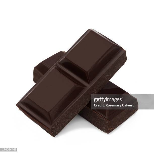 healthy dark chocolate - dark chocolate on white stock pictures, royalty-free photos & images