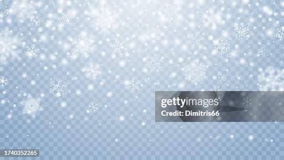 Nevicata vettoriale su sfondo trasparente Nevicata vettoriale su sfondo trasparente