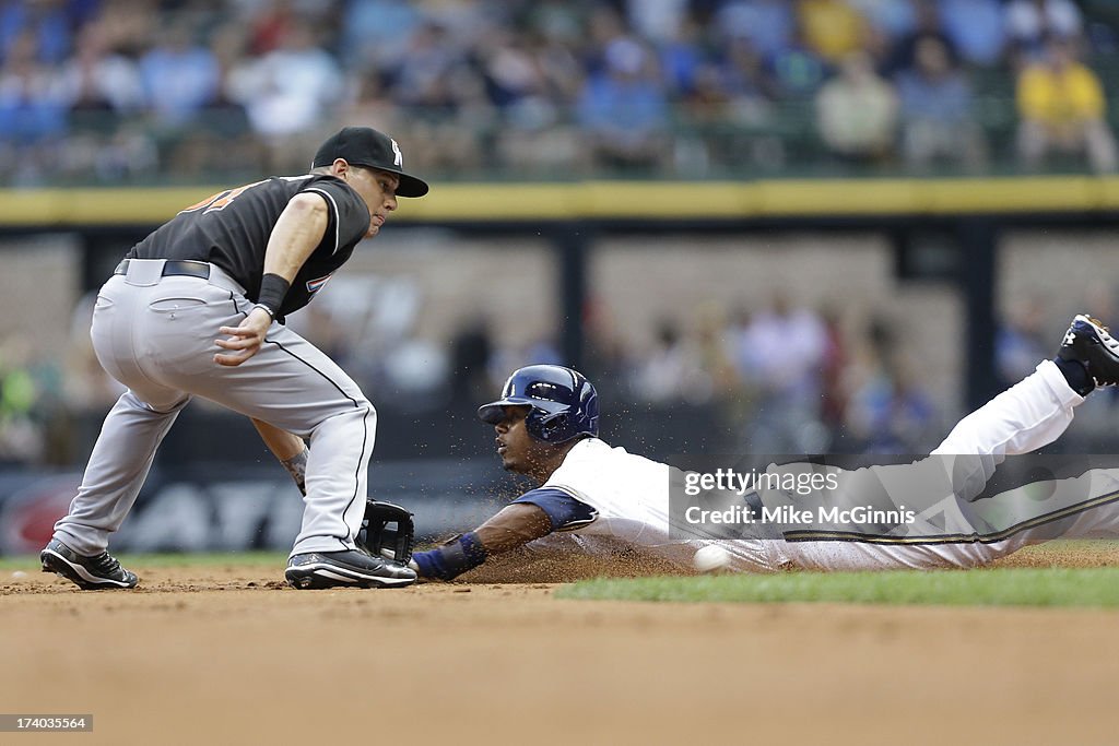 Miami Marlins v Milwaukee Brewers