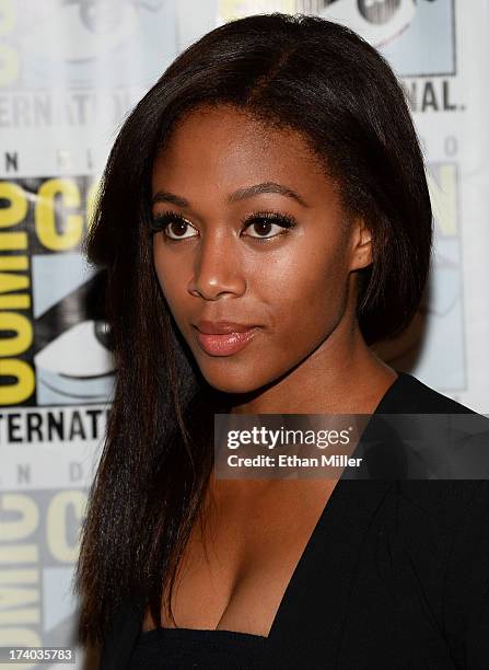 Actress Nicole Beharie attends the "Sleepy Hollow" press line during Comic-Con International 2013 at the Hilton San Diego Bayfront Hotel on July 19,...