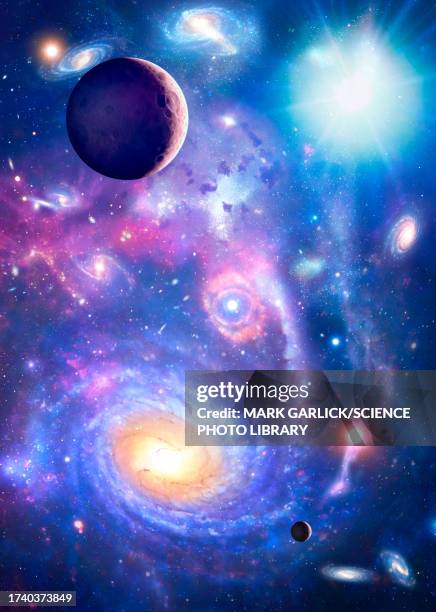 space, conceptual illustration - nebula stock illustrations