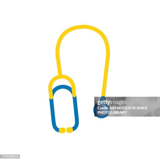 stethoscope, conceptual illustration - listening stock illustrations
