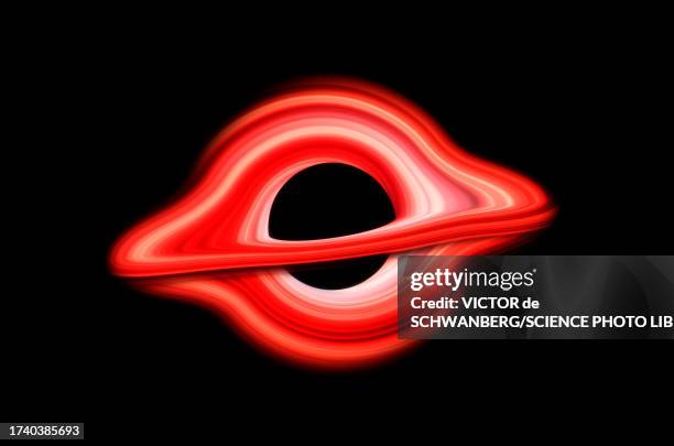 black hole, conceptual illustration - gravitational force stock illustrations