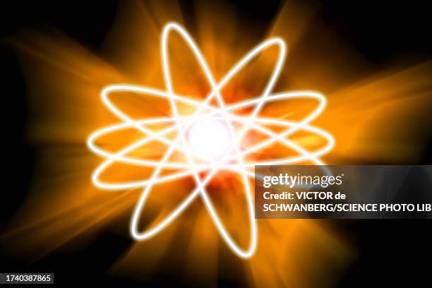 subatomic particle, conceptual illustration - physics stock illustrations