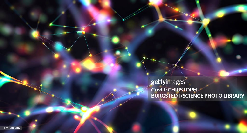 Neuronal network, conceptual illustration