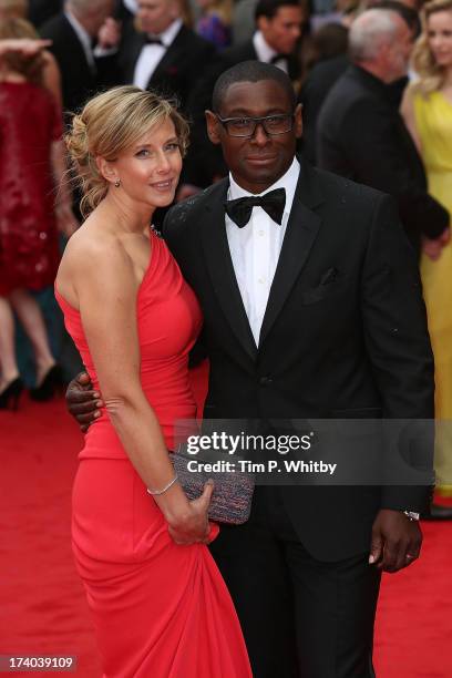 Kirsty Hands and David Harewood attend the Arqiva British Academy Television Awards 2013 at the Royal Festival Hall on May 12, 2013 in London,...