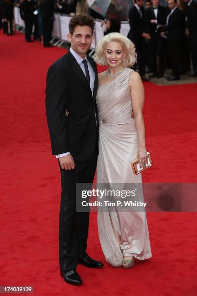 Max Rogers and Kimberly Wyatt attend the Arqiva British Academy Television Awards 2013 at the Royal Festival Hall on May 12, 2013 in London, England.