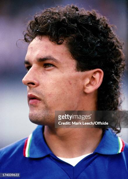 World Cup 1990 3rd/4th Playoff, Italy v England, Portrait - Roberto Baggio.