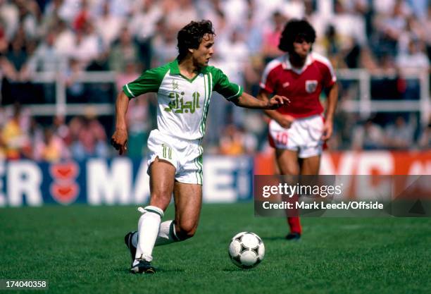 World Cup 1982, Spain, Algeria v Austria Rabeh Madjer.
