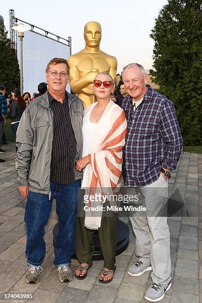 Howard Smith, Lori Petty and David MacMillan attend the Academy of Motion Picture Arts and Sciences' screening of "Point Break" at Oscars Outdoors on...