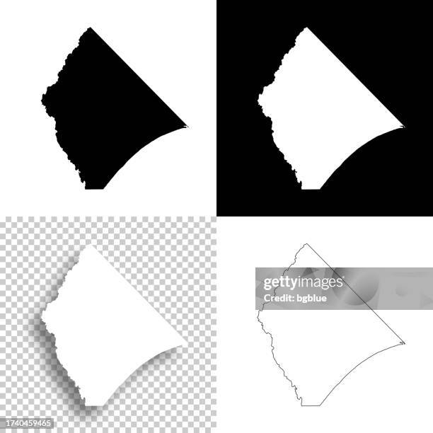 horry county, south carolina. maps for design. blank, white and black backgrounds - conway south carolina stock illustrations