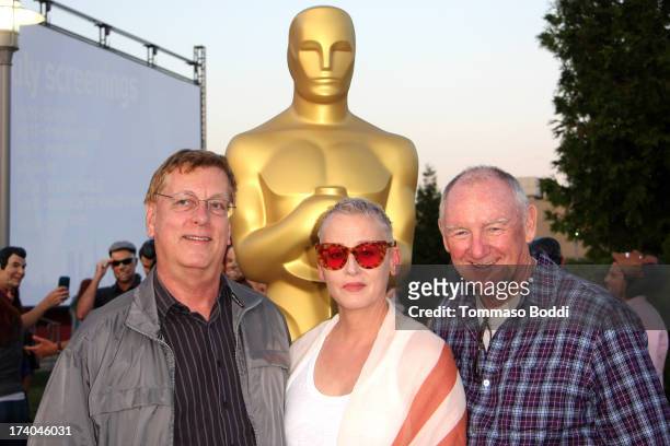 Film editor Howard Smith, actress Lori Petty and sound mixer David MacMillan attend the Academy of Motion Picture Arts and Sciences' "Oscars...