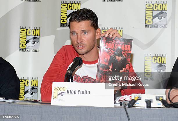 Writer and director Vlad Yudin attends the "ARCANA Comics: HeadSmash'ing Into Comics, Film, and More" during Comic-Con International 2013 at San...